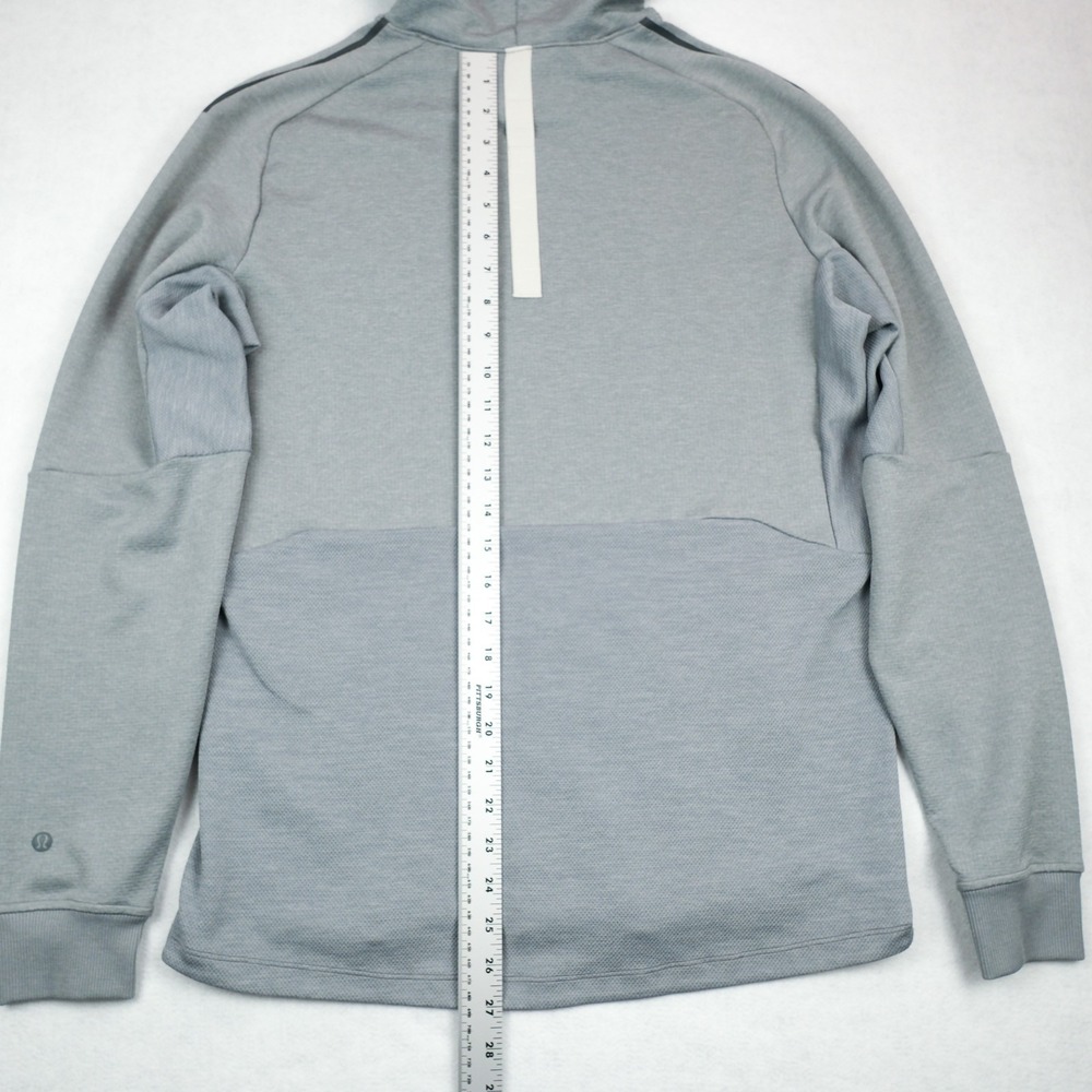 Lululemon Hoodie Mens Activewear M Gray Yoga Training Jogging - Picture 10 of 11